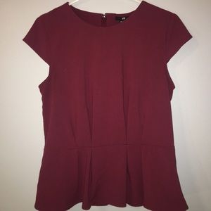 Burgundy shirt